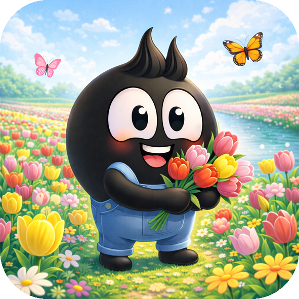 Gratis Flowy verzamelmagneet